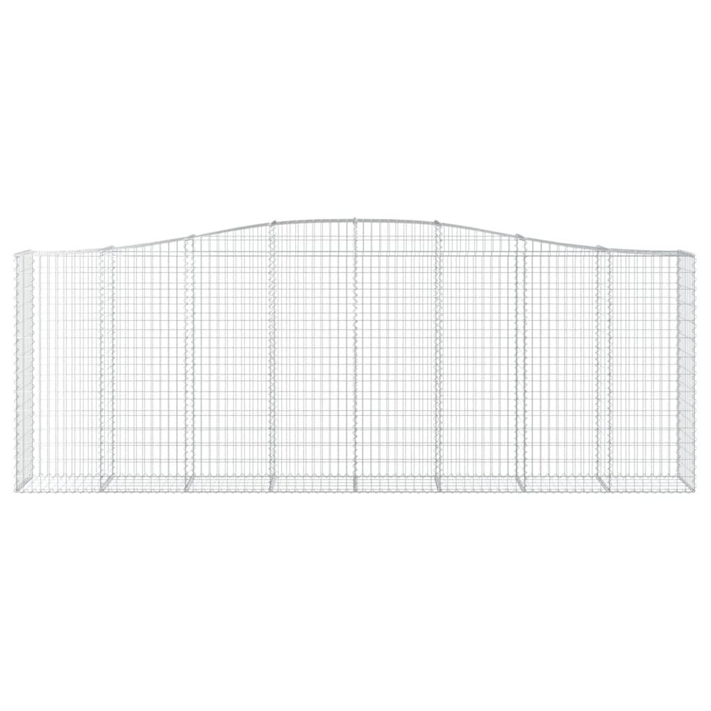 Klenutý gabionový koš 400 x 50 x 140/160 cm pozinkované železo