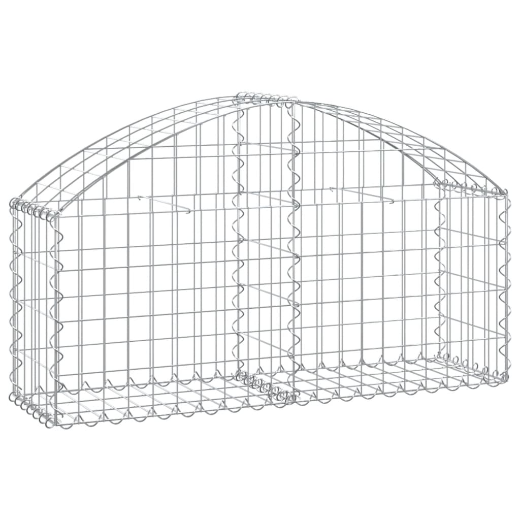 Klenutý gabionový koš 100 x 30 x 40/60 cm pozinkované železo