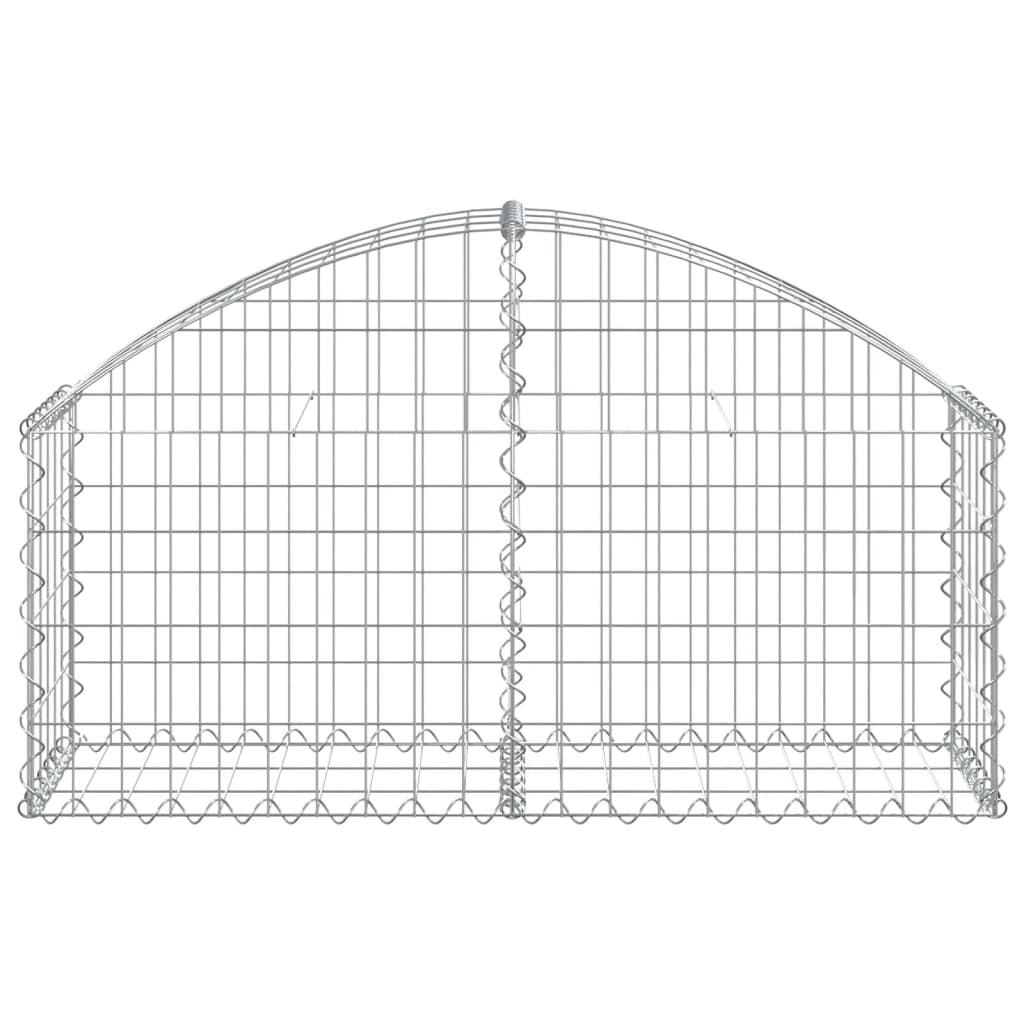 Klenutý gabionový koš 100 x 30 x 40/60 cm pozinkované železo