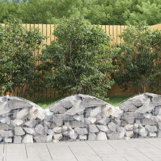 Klenutý gabionový koš 100 x 30 x 40/60 cm pozinkované železo