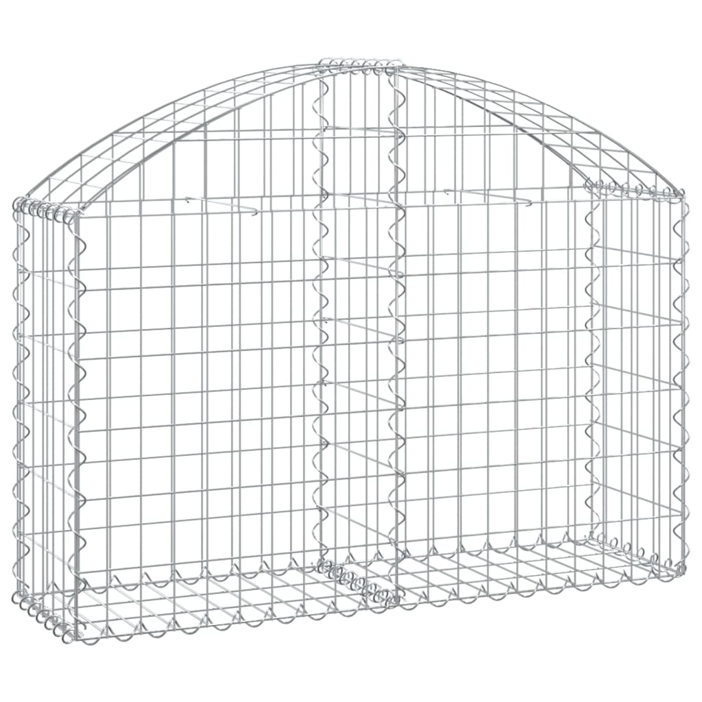 Klenutý gabionový koš 100 x 30 x 60/80 cm pozinkované železo