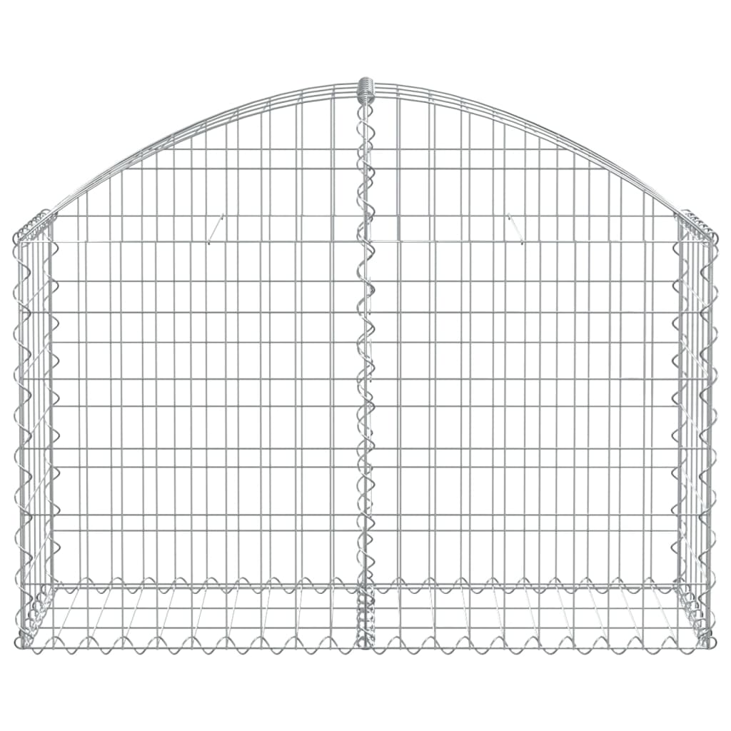 Klenutý gabionový koš 100 x 30 x 60/80 cm pozinkované železo