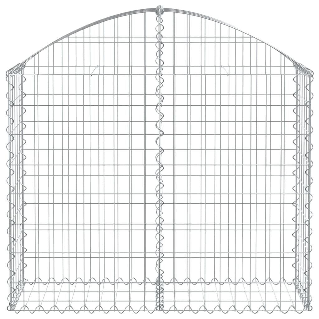 Klenutý gabionový koš 100 x 30 x 80/100 cm pozinkované železo