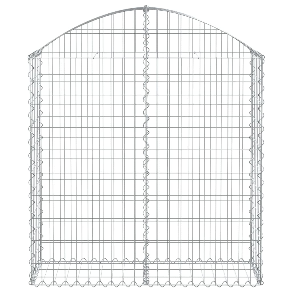 Klenutý gabionový koš 100 x 30 x 100/120 cm pozinkované železo