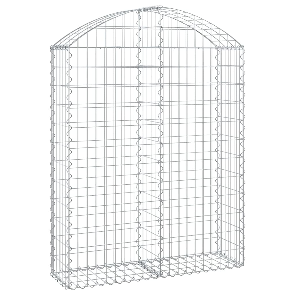 Klenutý gabionový koš 100 x 30 x 120/140 cm pozinkované železo
