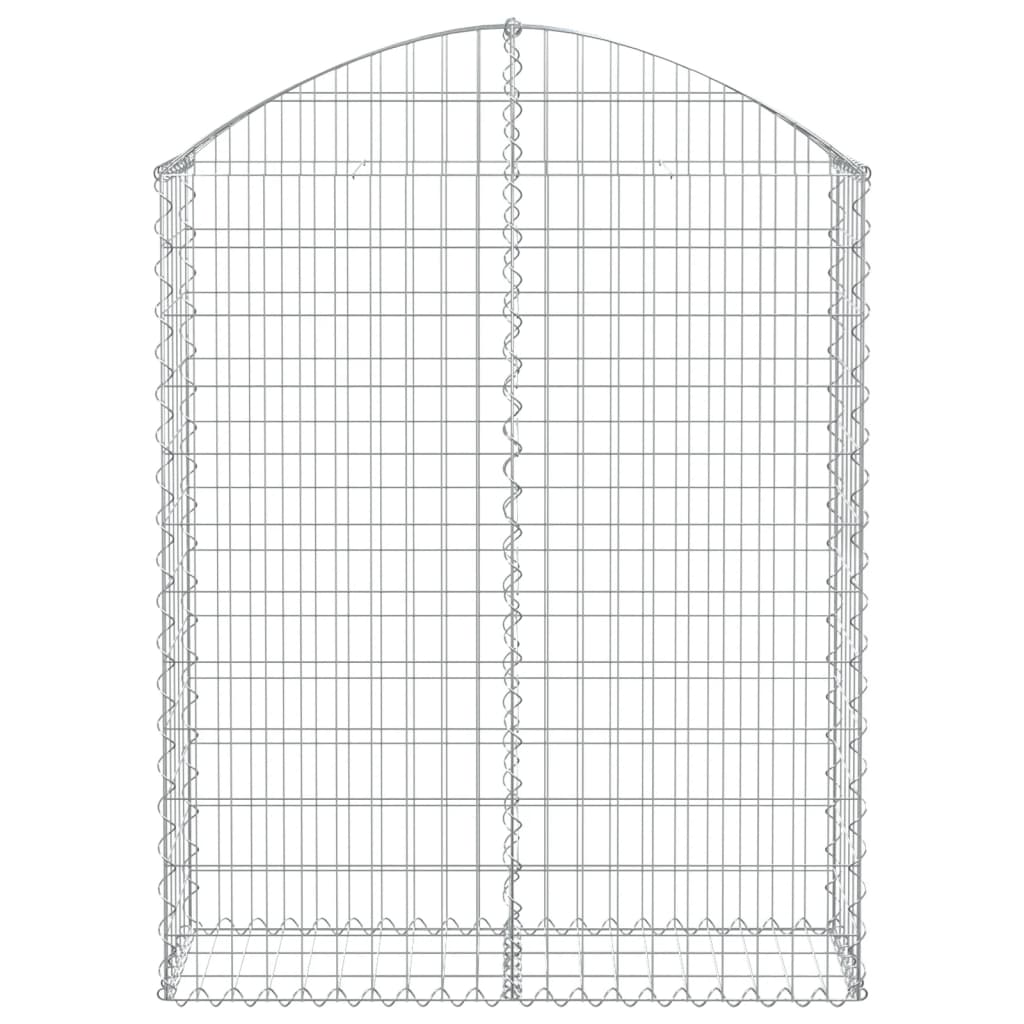 Klenutý gabionový koš 100 x 30 x 120/140 cm pozinkované železo