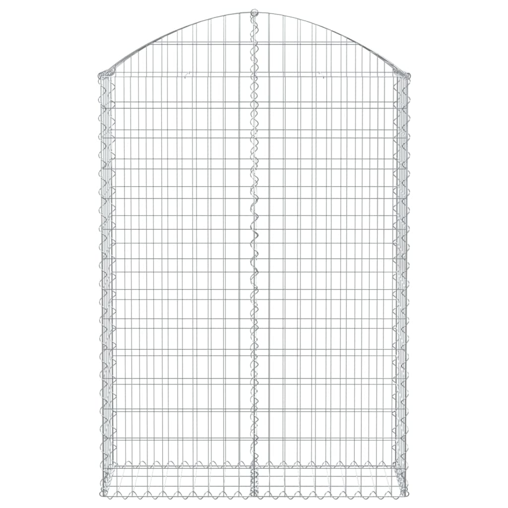 Klenutý gabionový koš 100 x 30 x 140/160 cm pozinkované železo