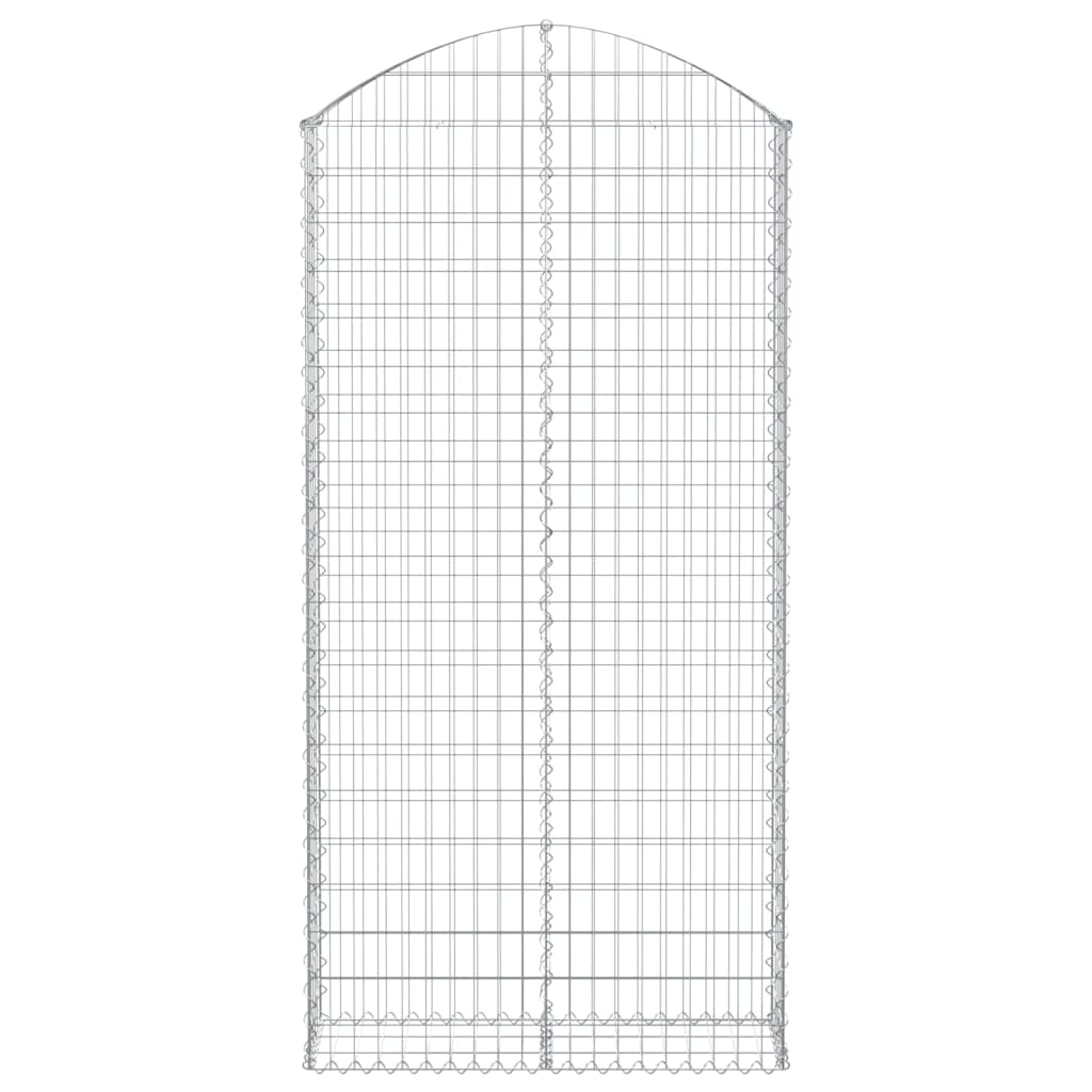 Klenutý gabionový koš 100 x 30 x 200/220 cm pozinkované železo