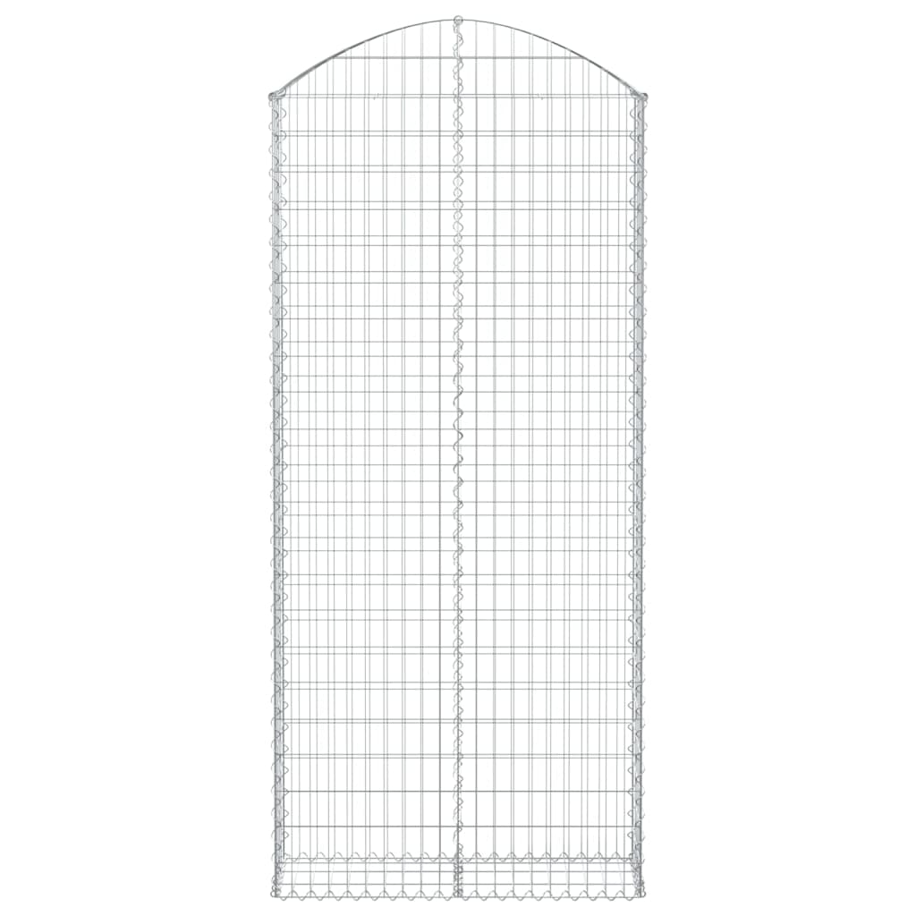 Klenutý gabionový koš 100 x 30 x 220/240 cm pozinkované železo