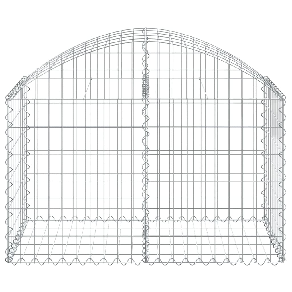 Klenutý gabionový koš 100 x 50 x 60/80 cm pozinkované železo