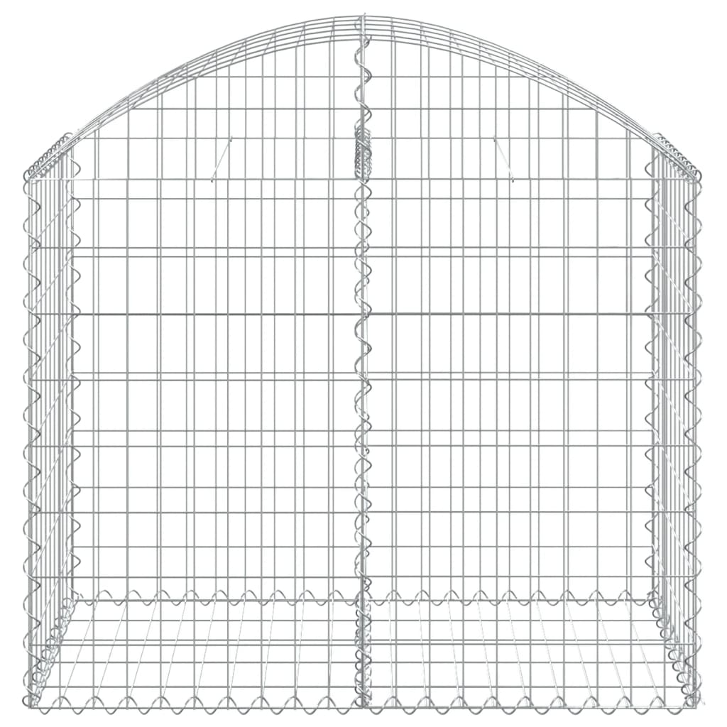 Klenutý gabionový koš 100 x 50 x 80/100 cm pozinkované železo