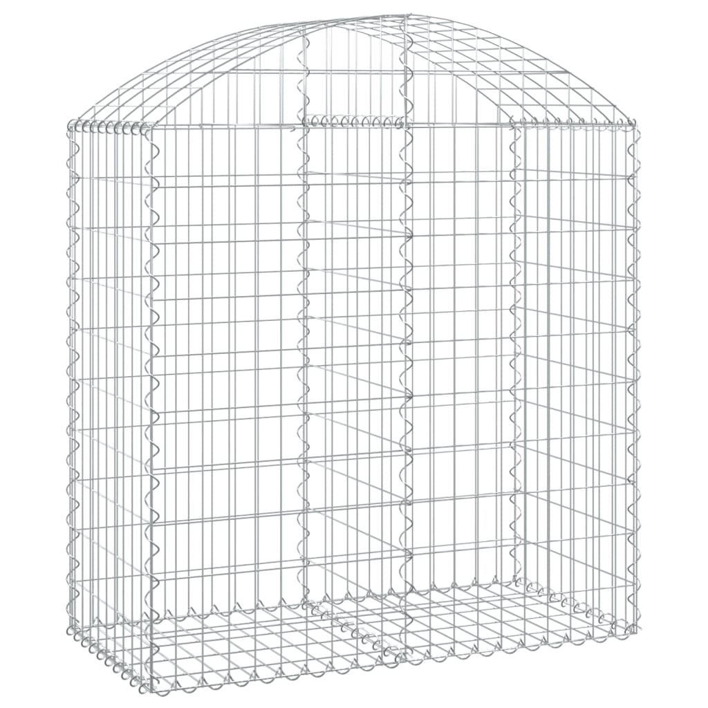 Klenutý gabionový koš 100 x 50 x 100/120 cm pozinkované železo