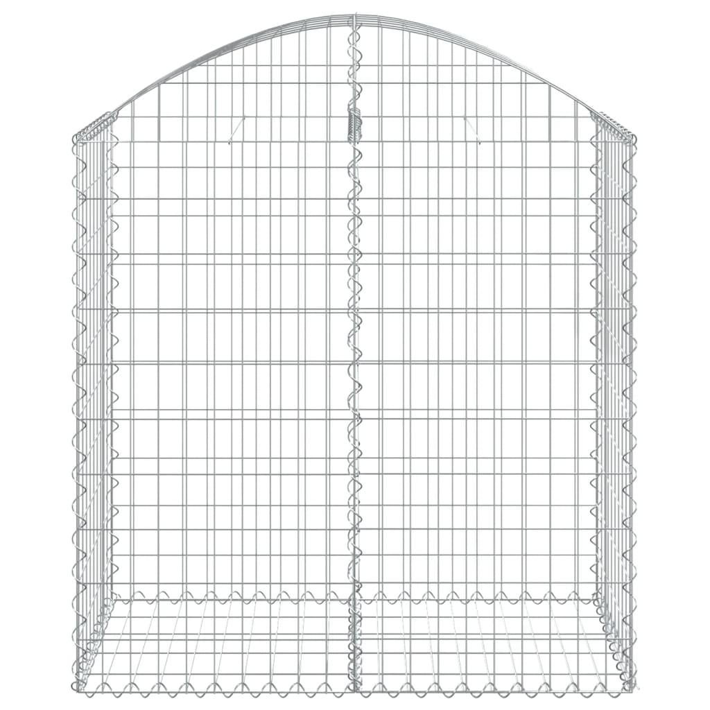 Klenutý gabionový koš 100 x 50 x 100/120 cm pozinkované železo