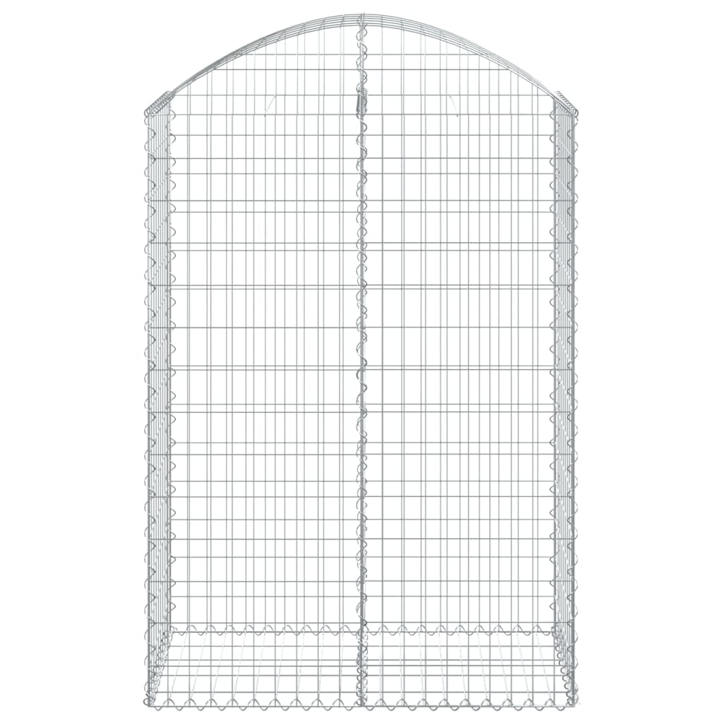 Klenutý gabionový koš 100 x 50 x 140/160 cm pozinkované železo