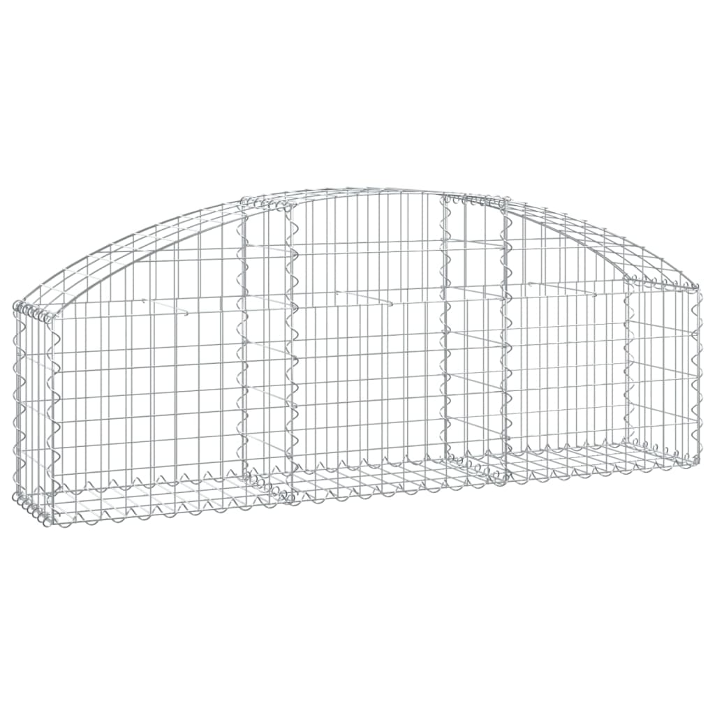 Klenutý gabionový koš 150 x 30 x 40/60 cm pozinkované železo