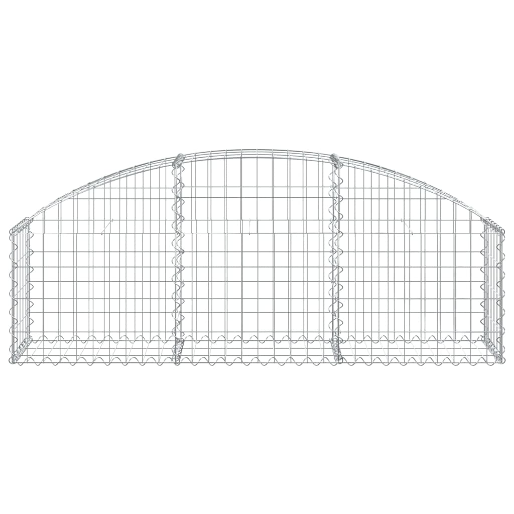 Klenutý gabionový koš 150 x 30 x 40/60 cm pozinkované železo