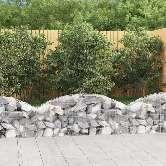 Klenutý gabionový koš 150 x 30 x 40/60 cm pozinkované železo