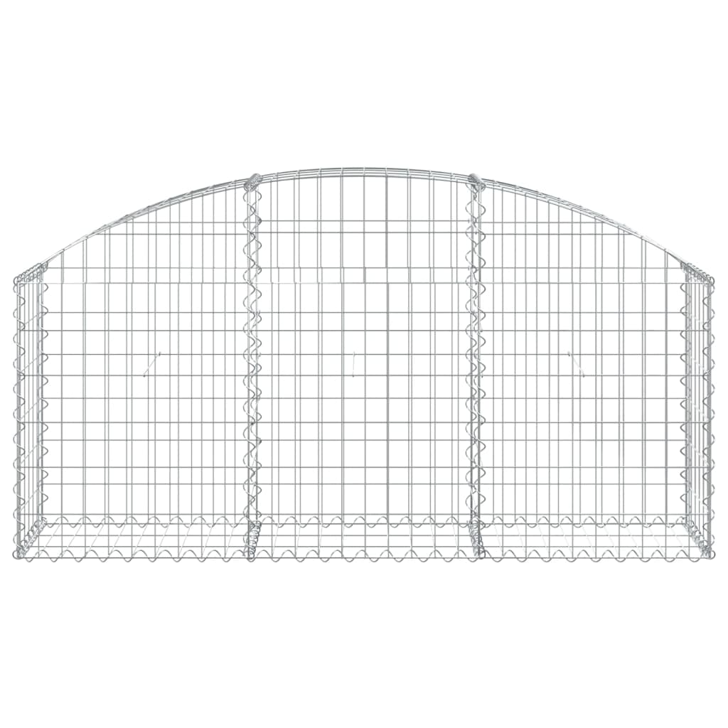 Klenutý gabionový koš 150 x 30 x 60/80 cm pozinkované železo
