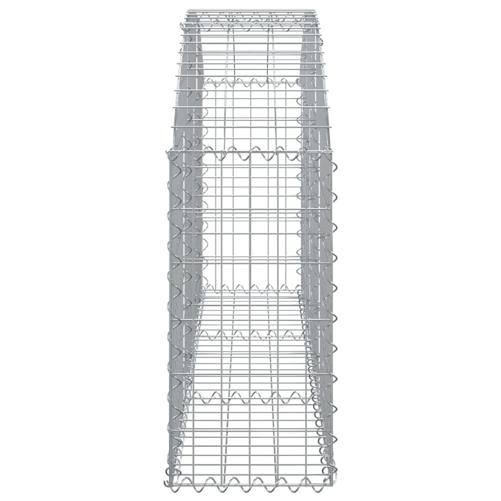 Klenutý gabionový koš 150 x 30 x 60/80 cm pozinkované železo