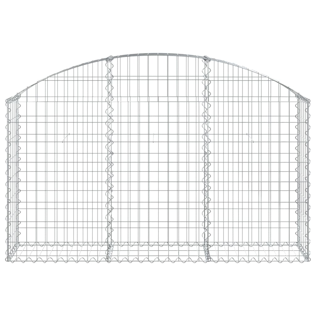 Klenutý gabionový koš 150 x 30 x 80/100 cm pozinkované železo
