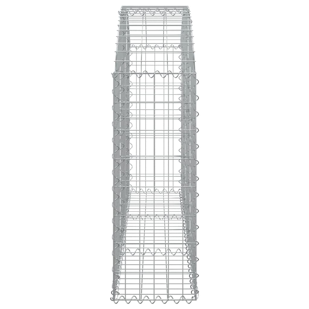 Klenutý gabionový koš 150 x 30 x 80/100 cm pozinkované železo