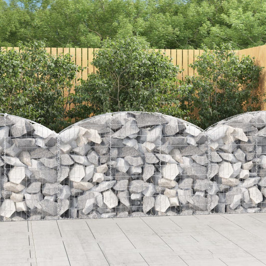 Klenutý gabionový koš 150 x 30 x 80/100 cm pozinkované železo