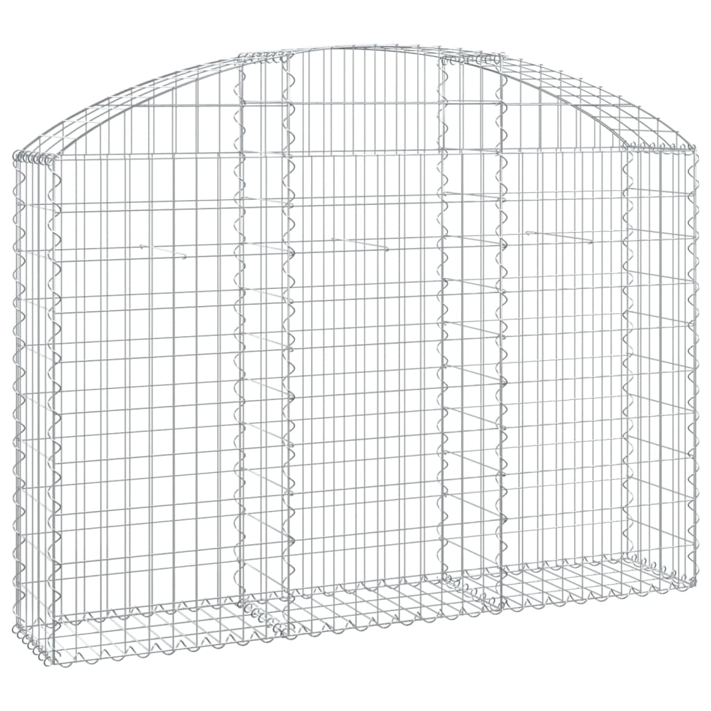 Klenutý gabionový koš 150 x 30 x 100/120 cm pozinkované železo