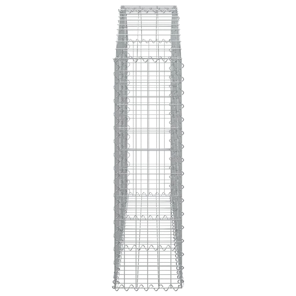 Klenutý gabionový koš 150 x 30 x 100/120 cm pozinkované železo