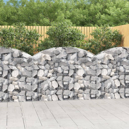 Klenutý gabionový koš 150 x 30 x 100/120 cm pozinkované železo