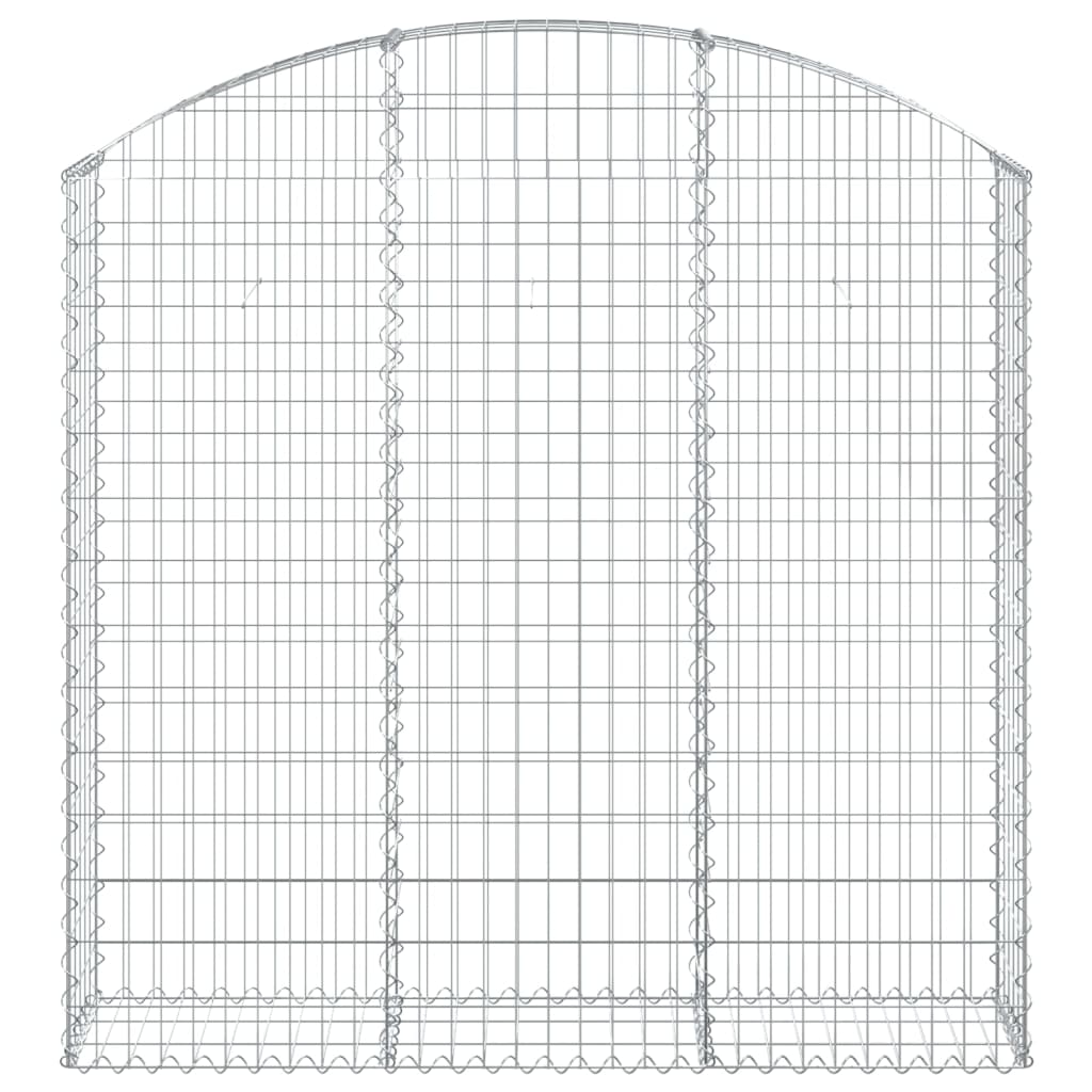 Klenutý gabionový koš 150 x 30 x 140/160 cm pozinkované železo