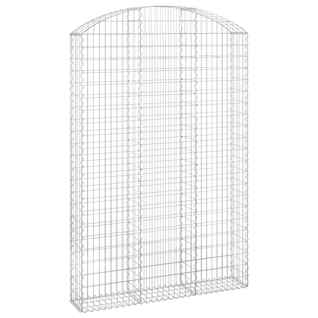 Klenutý gabionový koš 150 x 30 x 220/240 cm pozinkované železo