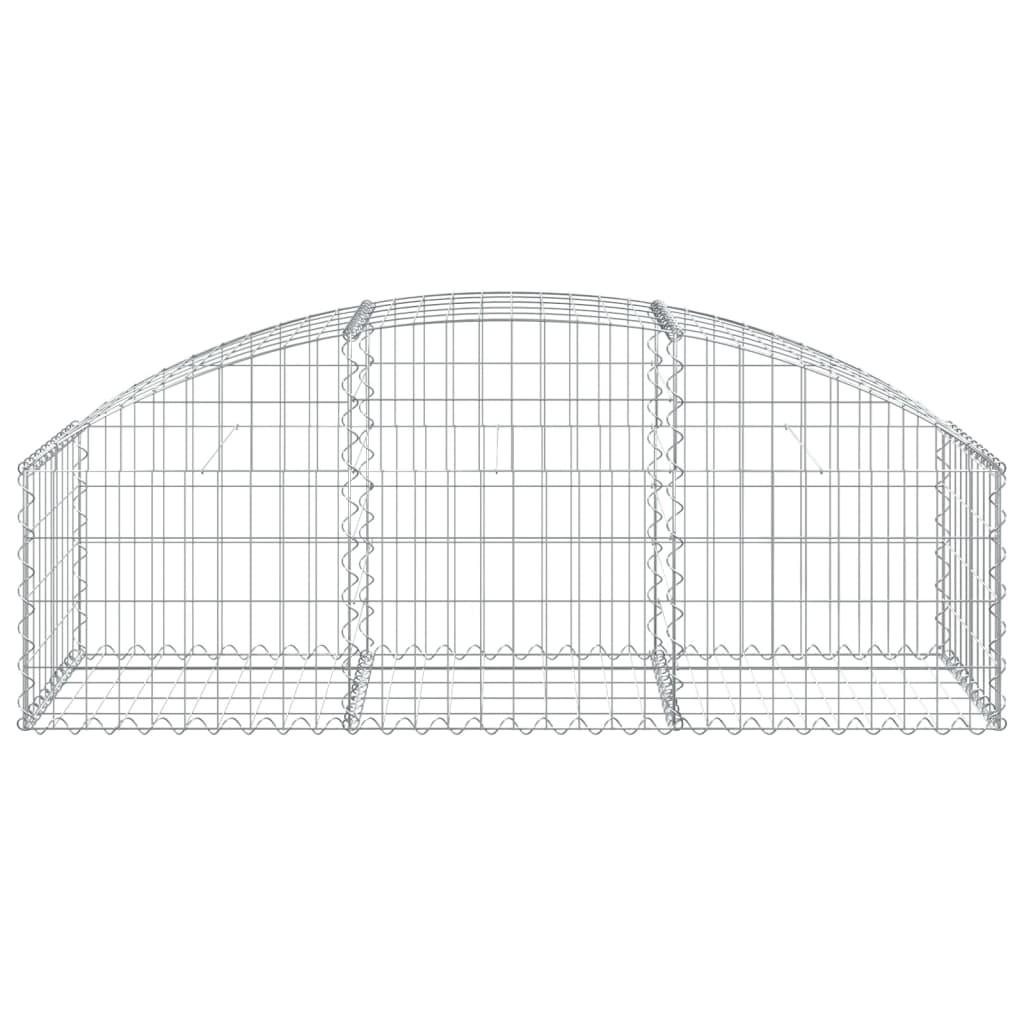 Klenutý gabionový koš 150 x 50 x 40/60 cm pozinkované železo