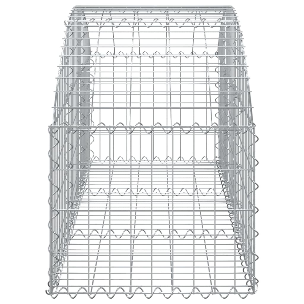 Klenutý gabionový koš 150 x 50 x 40/60 cm pozinkované železo