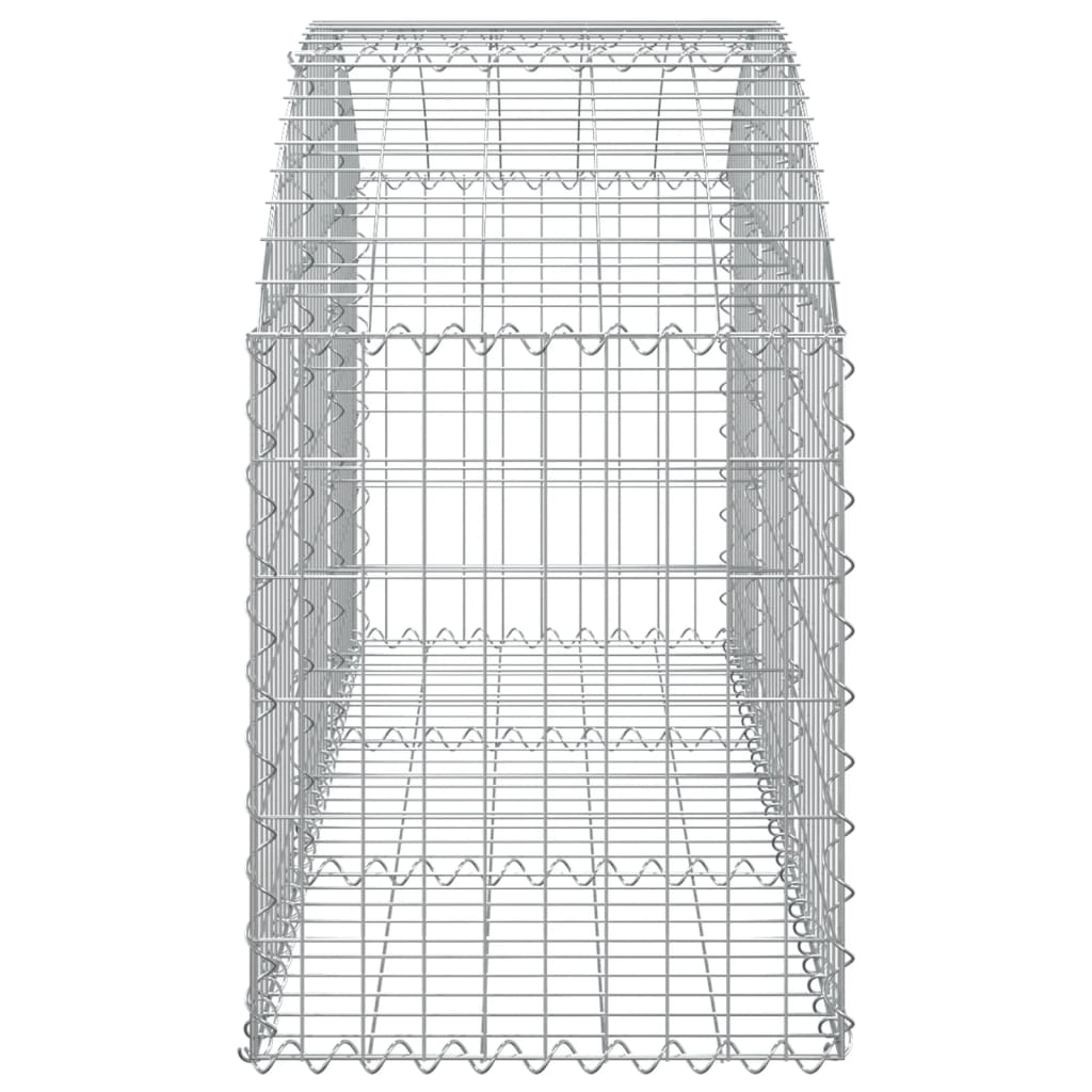 Klenutý gabionový koš 150 x 50 x 60/80 cm pozinkované železo