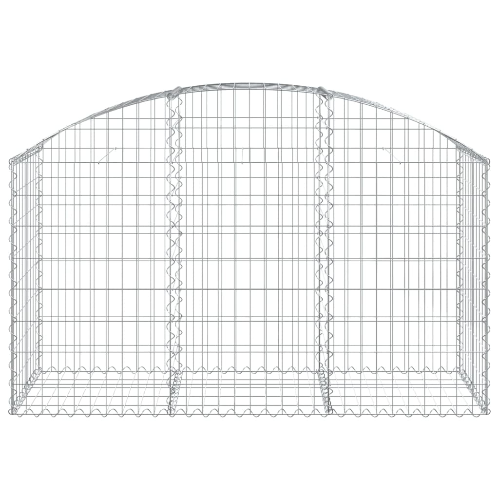 Klenutý gabionový koš 150 x 50 x 80/100 cm pozinkované železo
