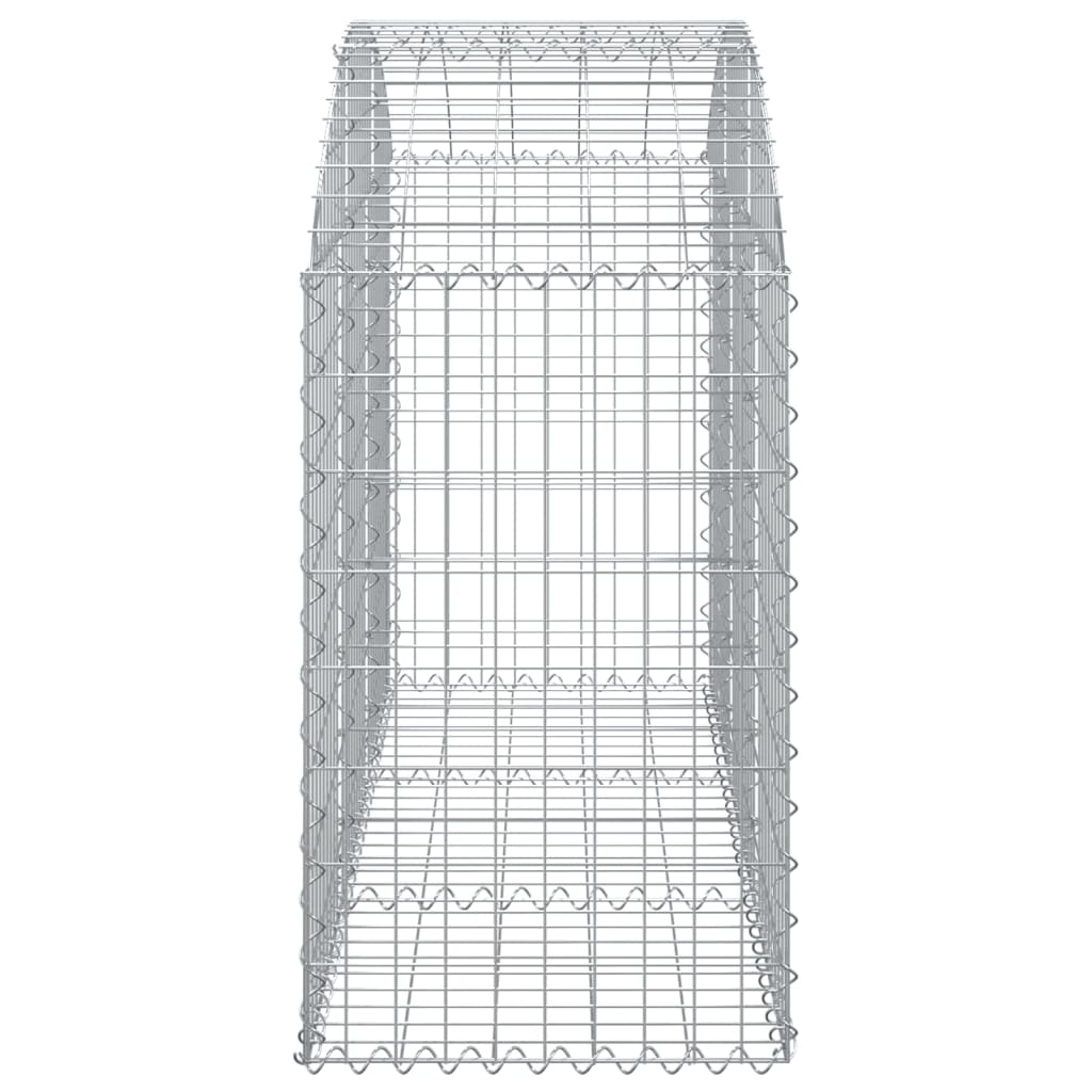 Klenutý gabionový koš 150 x 50 x 80/100 cm pozinkované železo