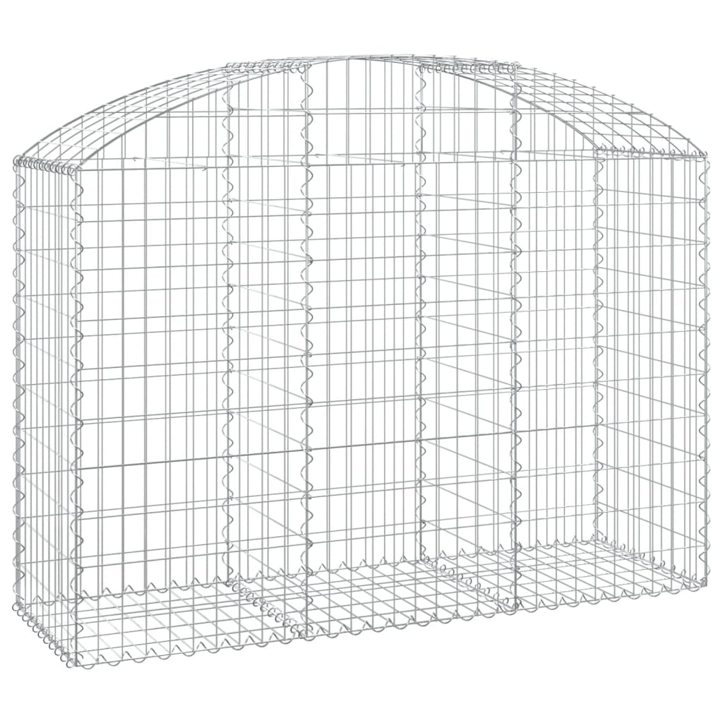 Klenutý gabionový koš 150 x 50 x 100/120 cm pozinkované železo