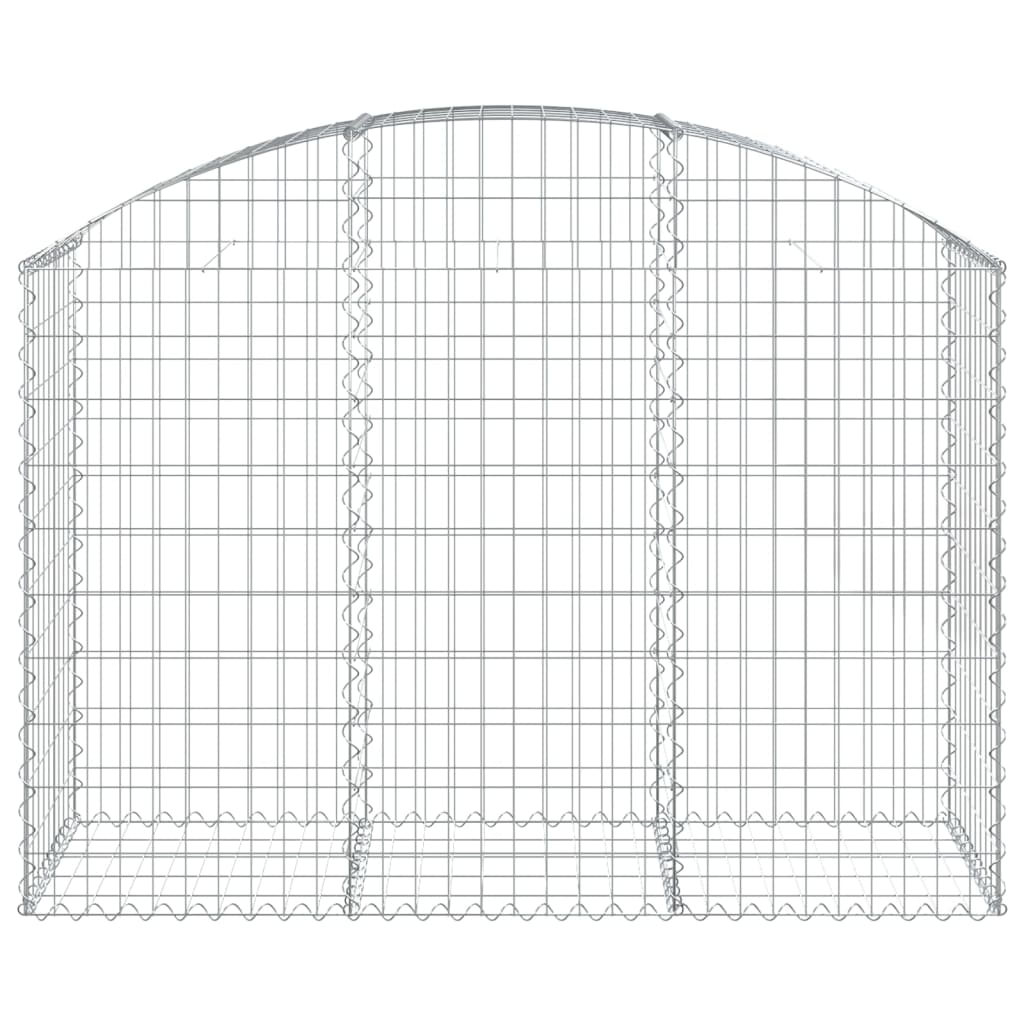 Klenutý gabionový koš 150 x 50 x 100/120 cm pozinkované železo
