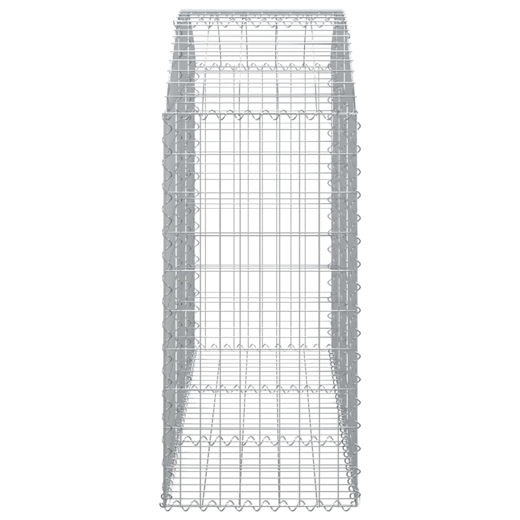 Klenutý gabionový koš 150 x 50 x 100/120 cm pozinkované železo