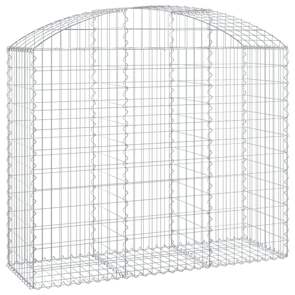 Klenutý gabionový koš 150 x 50 x 120/140 cm pozinkované železo