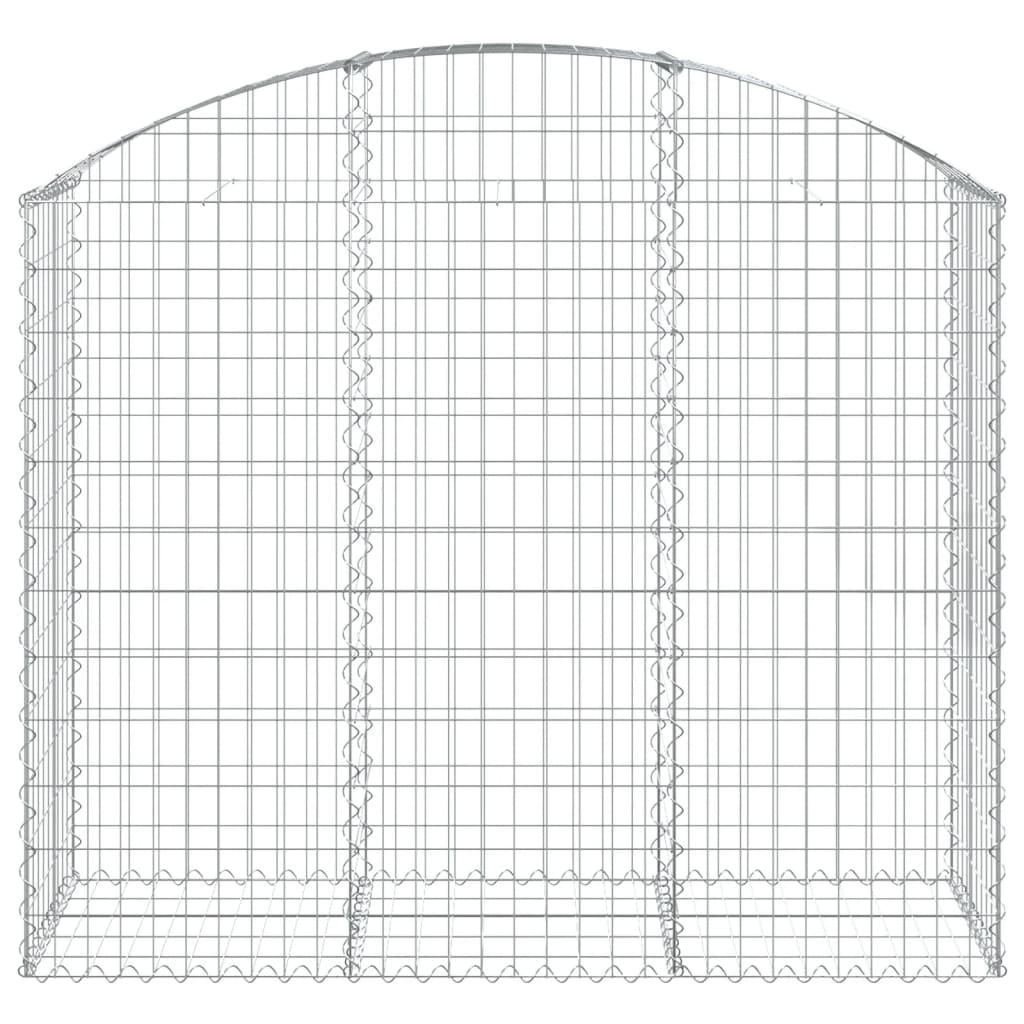 Klenutý gabionový koš 150 x 50 x 120/140 cm pozinkované železo
