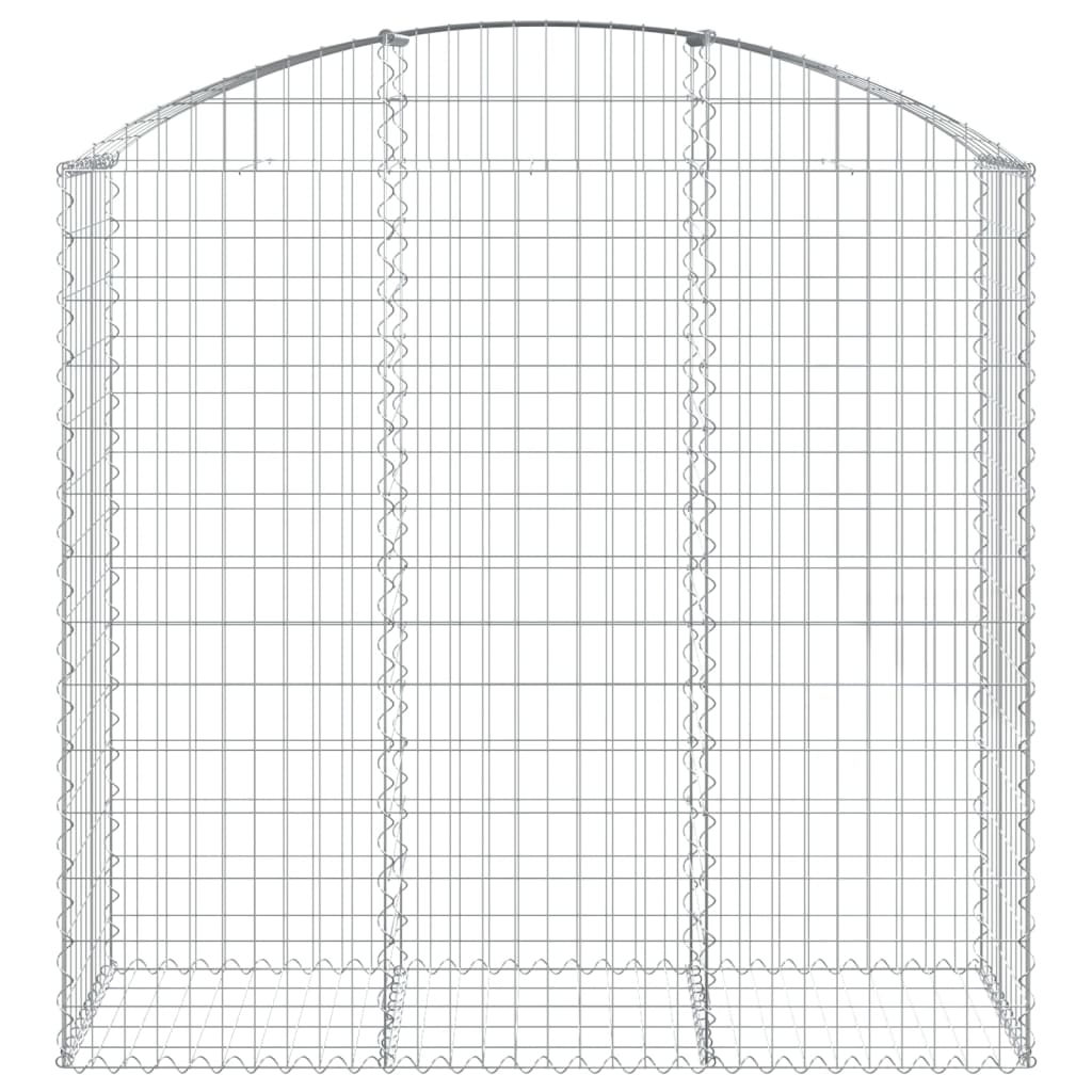 Klenutý gabionový koš 150 x 50 x 140/160 cm pozinkované železo