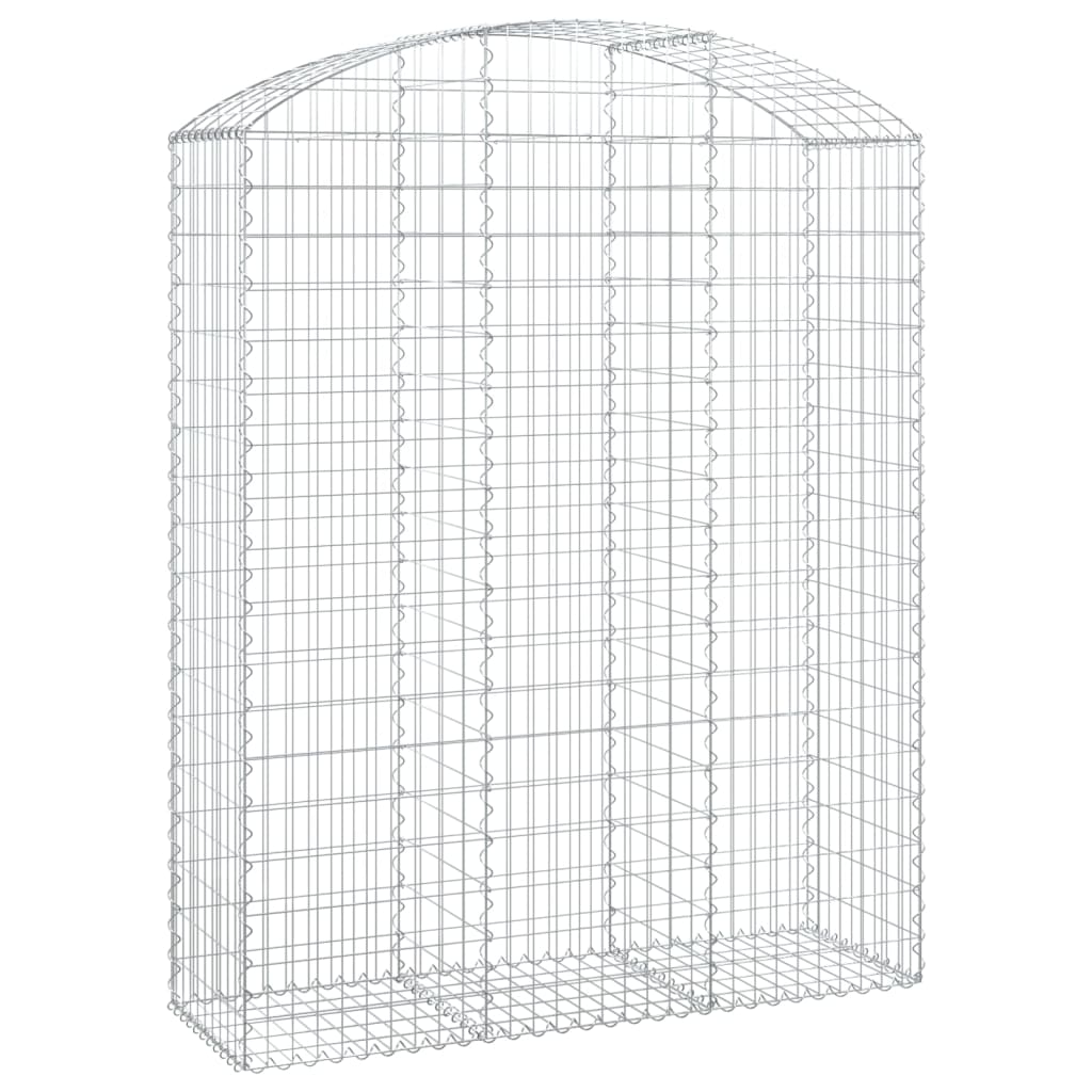 Klenutý gabionový koš 150 x 50 x 180/200 cm pozinkované železo