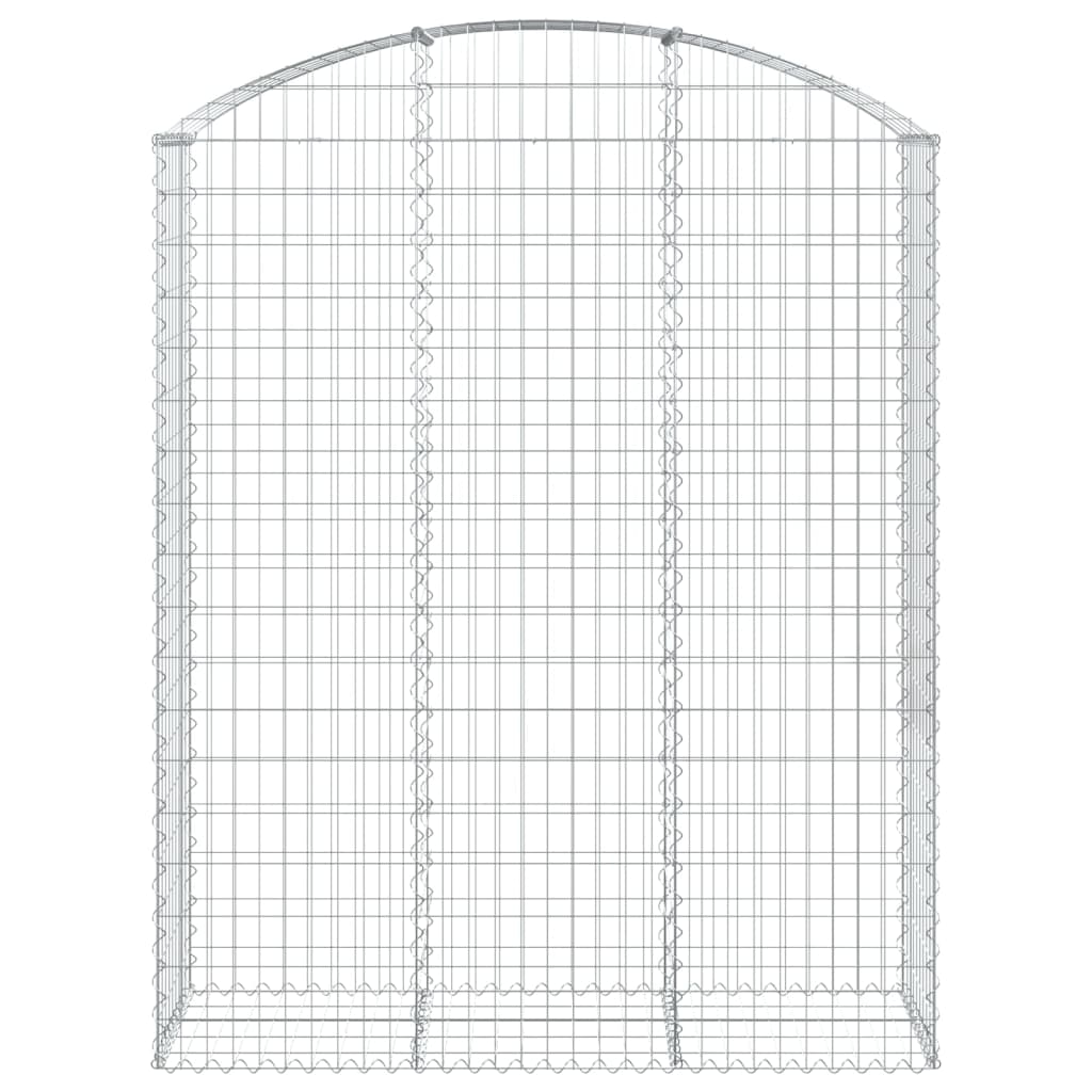 Klenutý gabionový koš 150 x 50 x 180/200 cm pozinkované železo