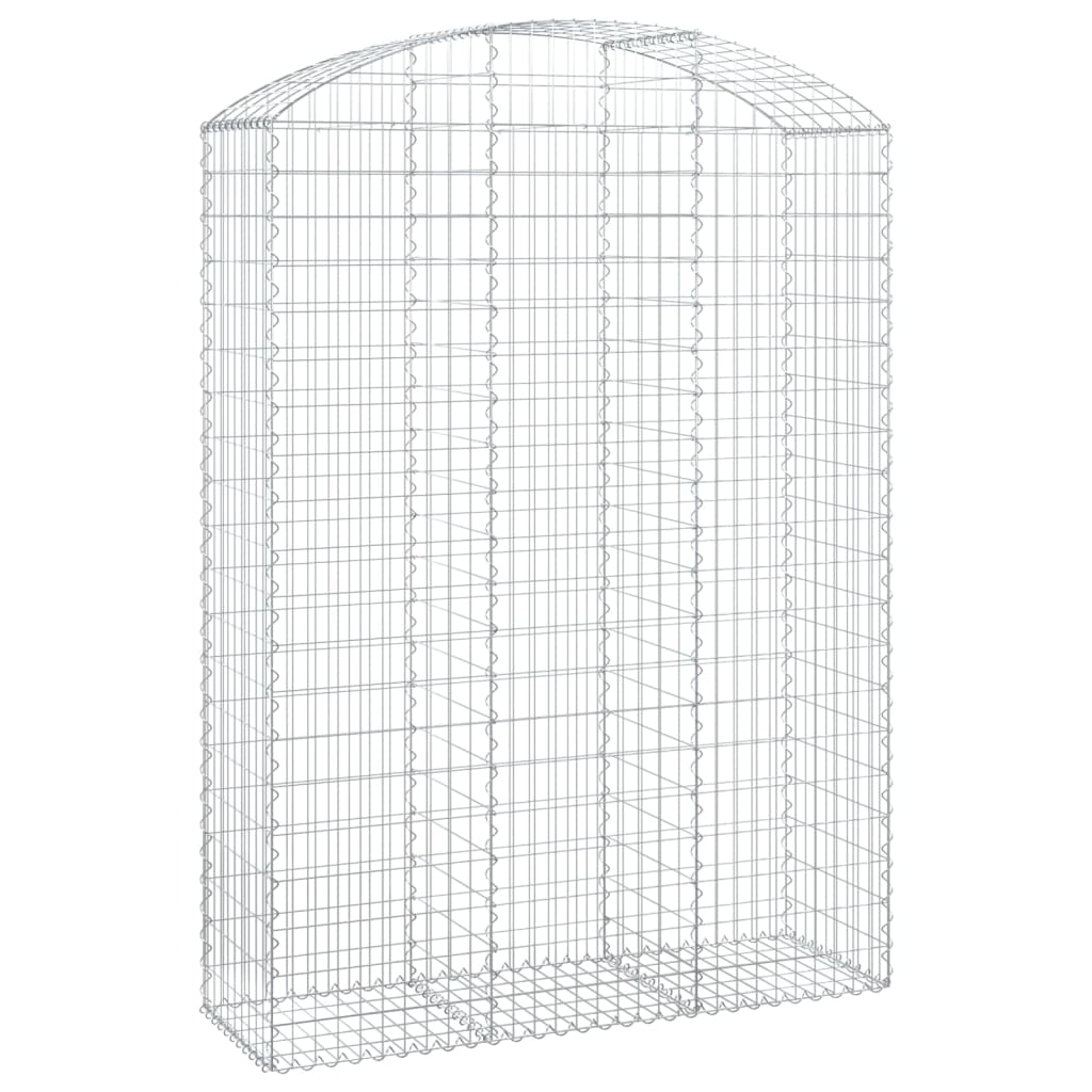Klenutý gabionový koš 150 x 50 x 200/220 cm pozinkované železo