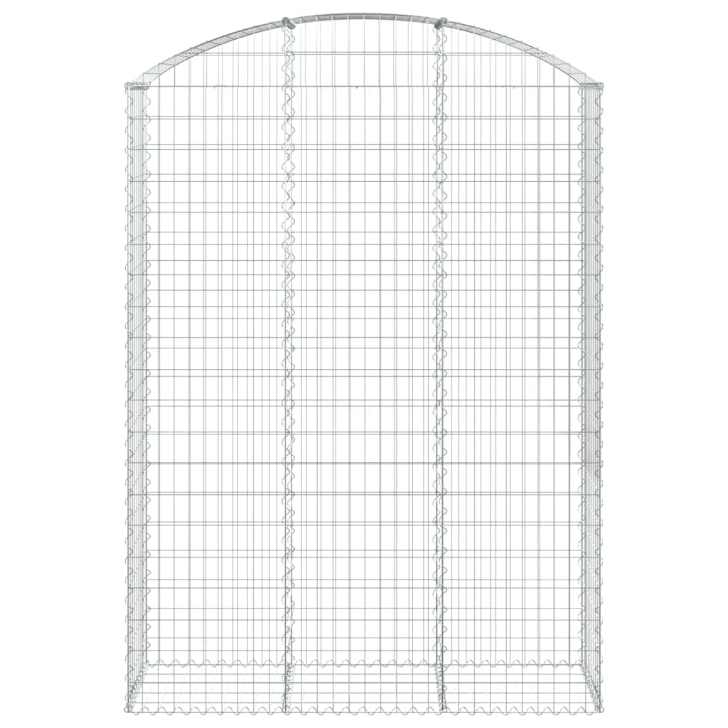 Klenutý gabionový koš 150 x 50 x 200/220 cm pozinkované železo