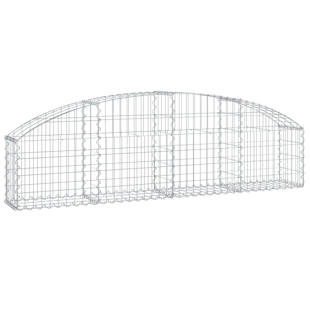 Klenutý gabionový koš 200 x 30 x 40/60 cm pozinkované železo