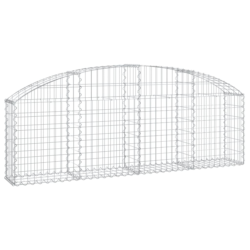 Klenutý gabionový koš 200 x 30 x 60/80 cm pozinkované železo