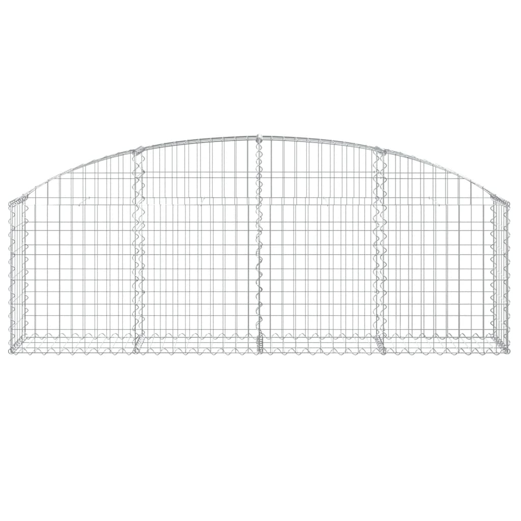 Klenutý gabionový koš 200 x 30 x 60/80 cm pozinkované železo