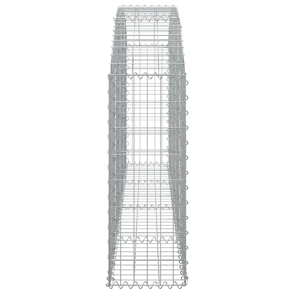 Klenutý gabionový koš 200 x 30 x 80/100 cm pozinkované železo